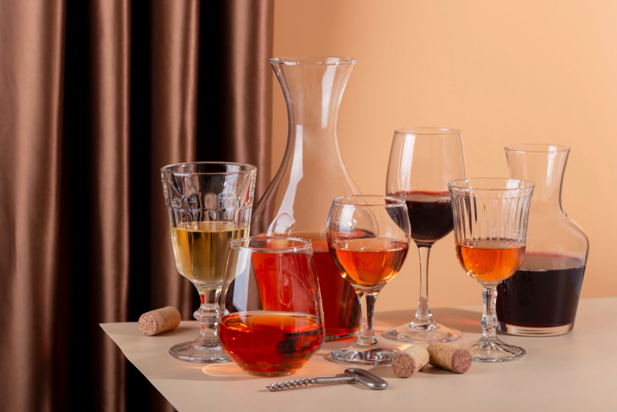 Verres et bouteilles