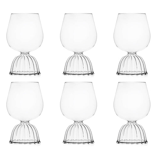 60 cl - Ichendorf Tutu Rotweinglas aus Borosilikatglas - Set mit 6 Stück