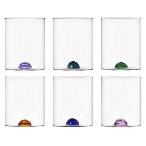35 cl - Ichendorf Luna Tumbler Wasserglas aus Borosilikatglas - Set 6 Stück