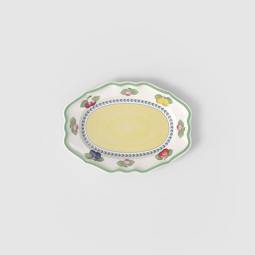 26.4x36.7 cm - Villeroy & Boch French Garden Fleurence Assiette de présentation en porcelaine premium