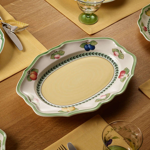 26.4x36.7 cm - Villeroy & Boch French Garden Fleurence Assiette de présentation en porcelaine premium