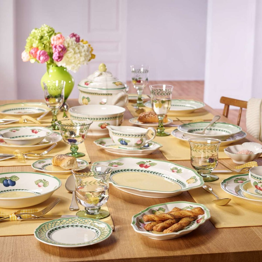26.7 cm - Villeroy & Boch French Garden Orange Plat bord van premium porselein - Set van 6 st