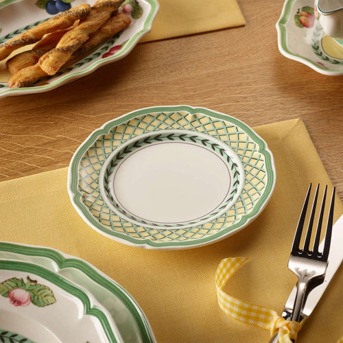 17.4 cm - Villeroy & Boch French Garden Orange Brotteller aus Premium-Porzellan - Set mit 6 Stk
