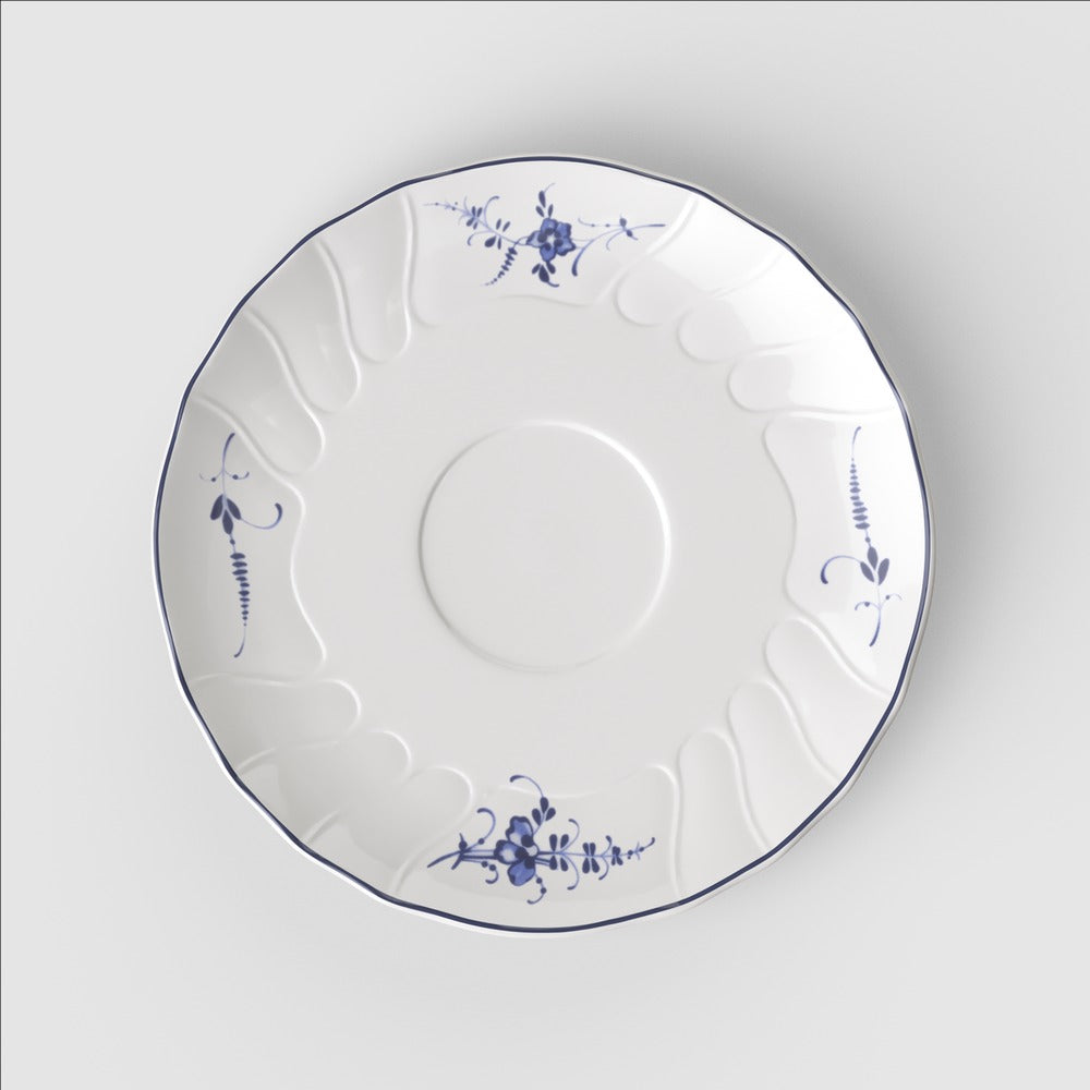 18.7 cm - Villeroy & Boch Vieux Luxembourg Plato taza caldo de porcelana premium - Set de 6 pz