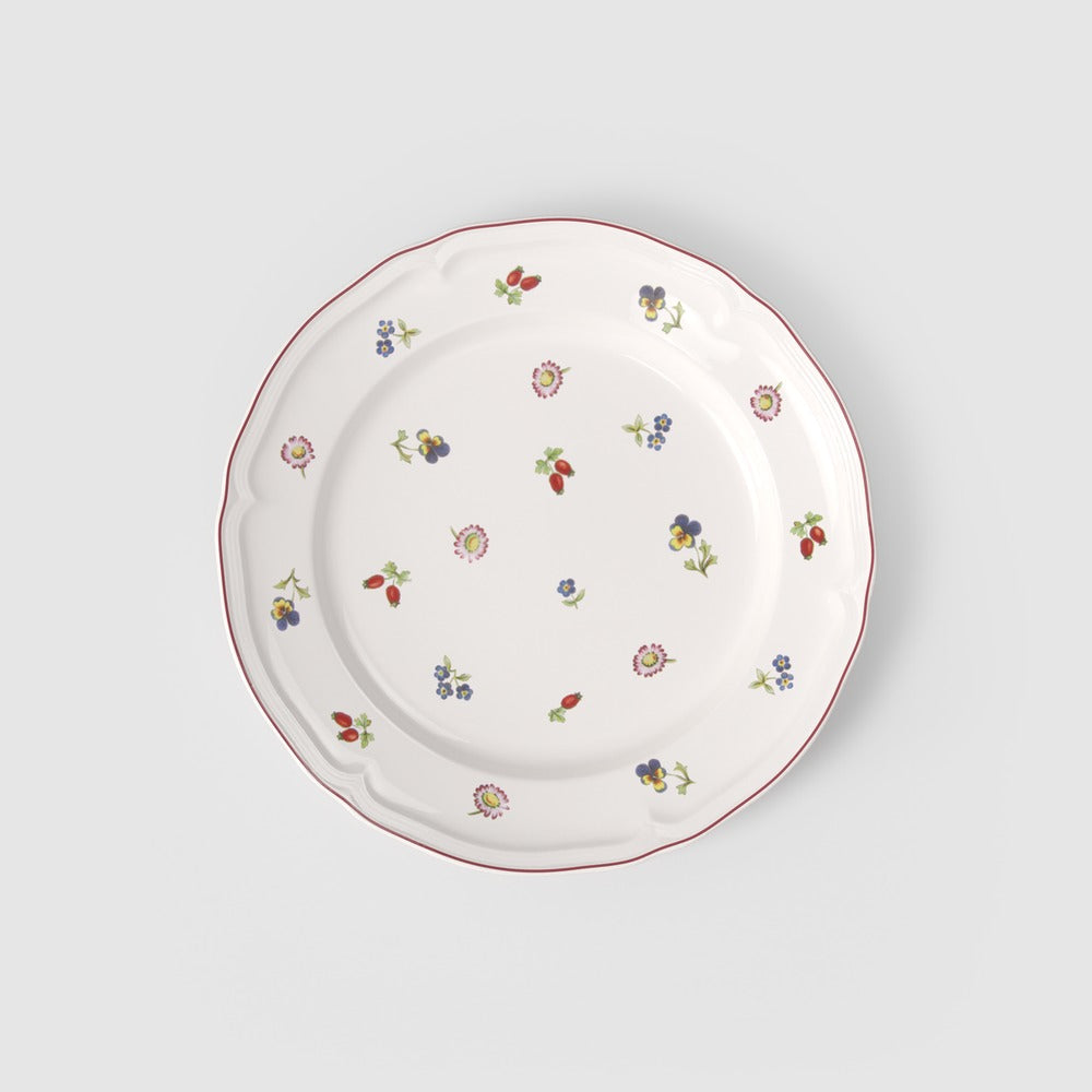 26.7 cm - Villeroy & Boch Petite Fleur Plato llano de porcelana premium - Set de 6 pz