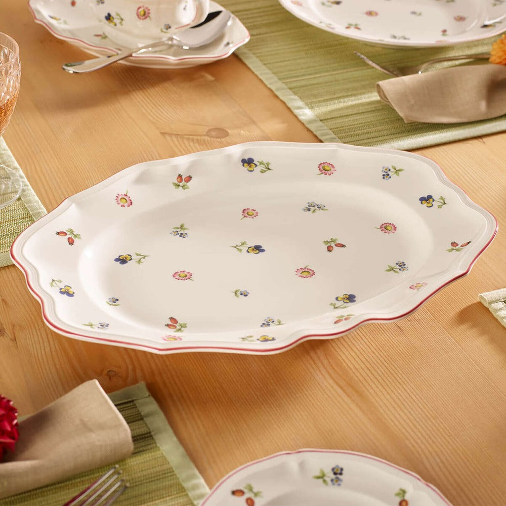 36.70x26.40 cm - Villeroy & Boch Petite Fleur Presentatie Dienblad Bord in Premium Porselein