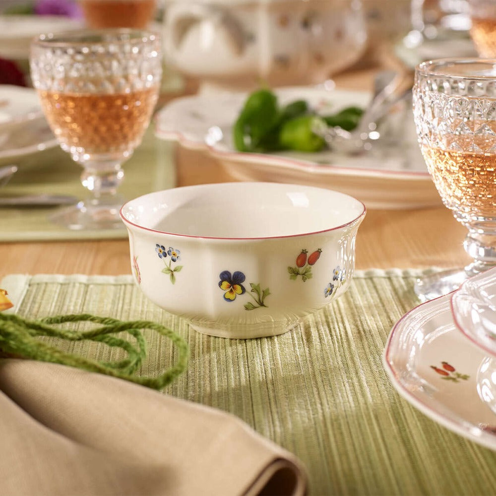 24 cl - Villeroy & Boch Petite Fleur Fruitsalade dessertkom van premium porselein - Set van 6 st