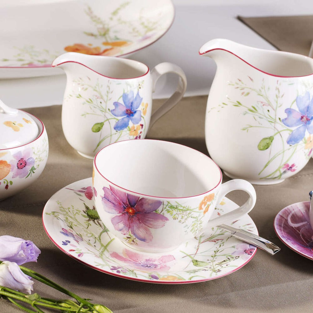 15 cl - Villeroy & Boch Mariefleur Basic Tasse À Thé En Porcelaine Premium - Set 6 Pz