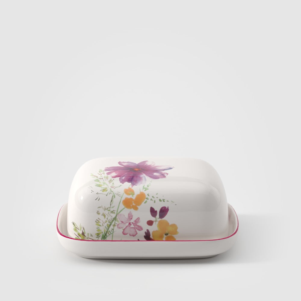 14.8x12.3 cm - Villeroy & Boch Mariefleur Basic Porta Burro In Porcellana Premium
