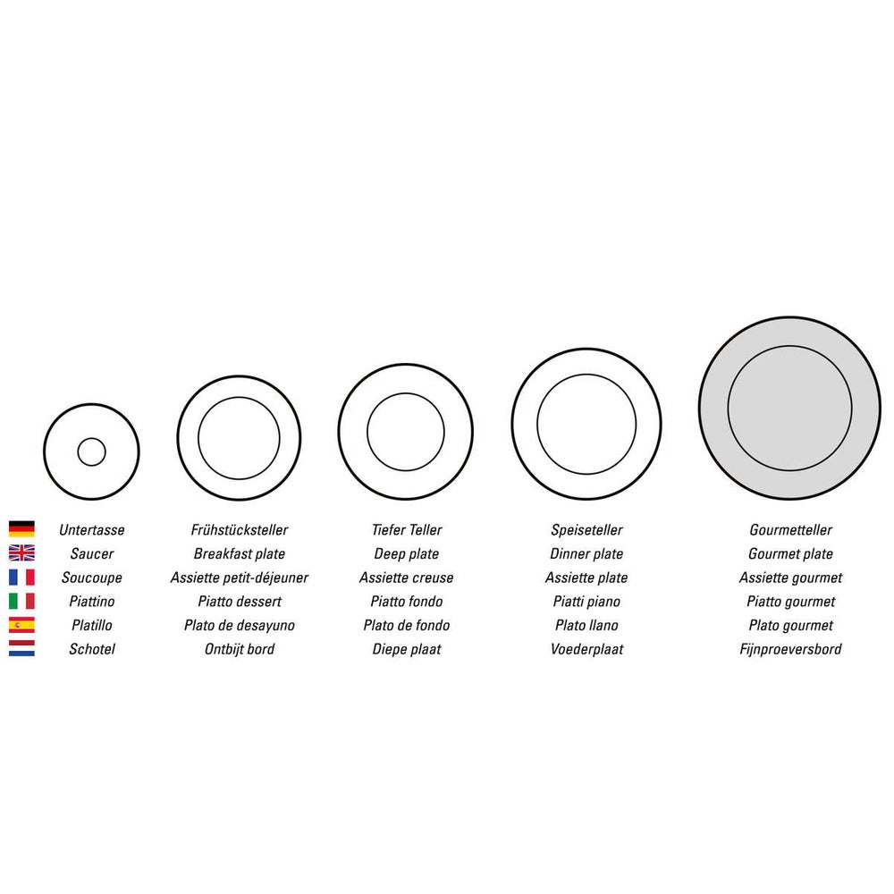 30 cm - Villeroy & Boch Mariefleur Basic Assiette de présentation gourmet en porcelaine premium