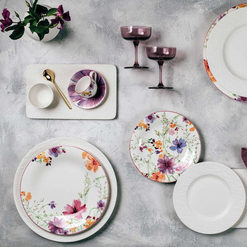 34.8x19.7 cm - Villeroy & Boch Mariefleur Basic Frühstücksset aus Premium-Porzellan