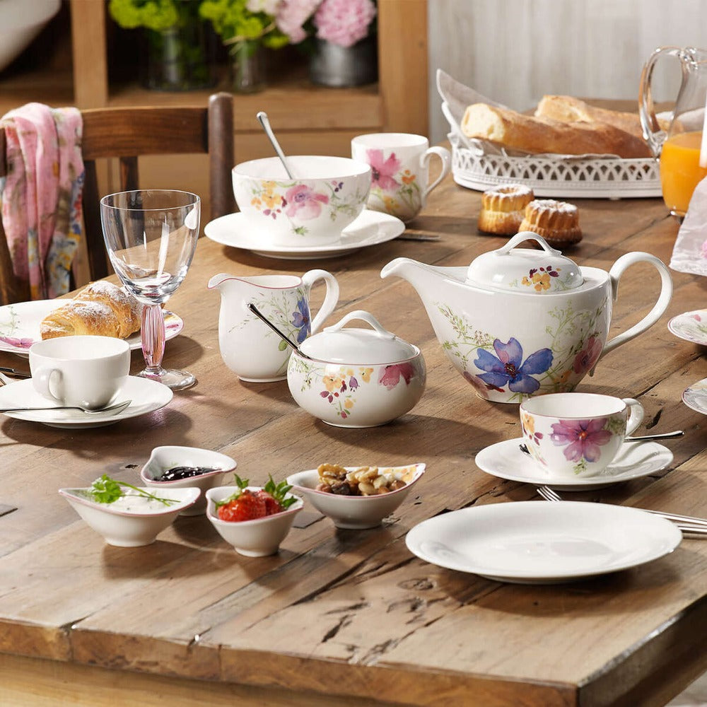 110 cl - Villeroy & Boch Mariefleur Gris Basic Théière En Porcelaine Premium