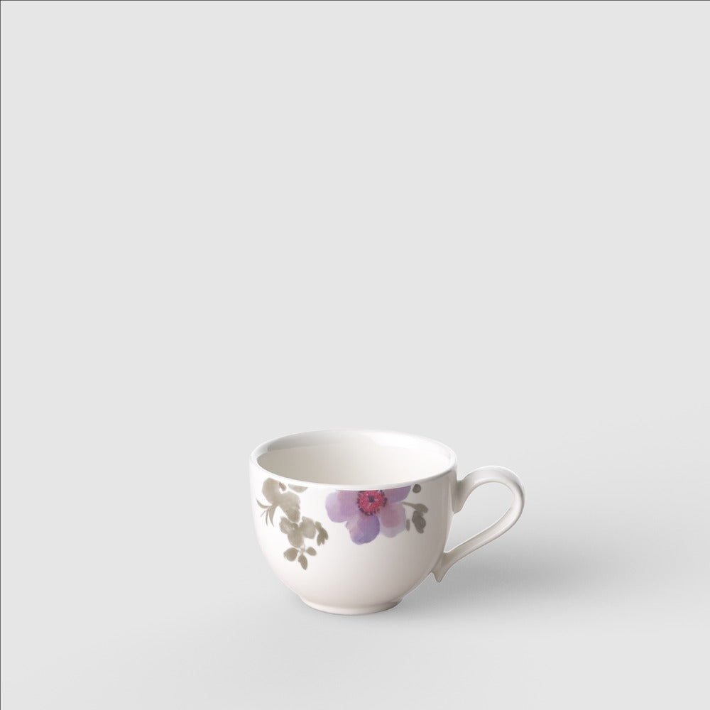 5 cl - Villeroy & Boch Mariefleur Gris Basic Espresso Cup in Premium Porcelain - Set of 6 Pcs