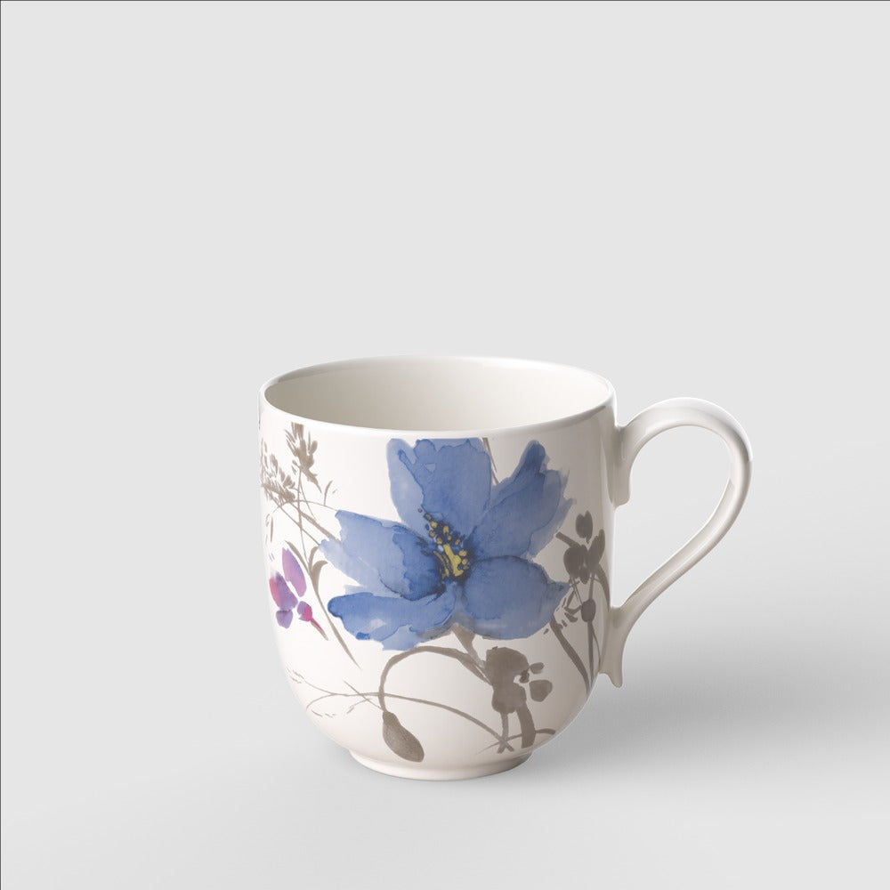 26 cl - Villeroy & Boch Mariefleur Gris Basic Mok in premium porselein - Set 6 st