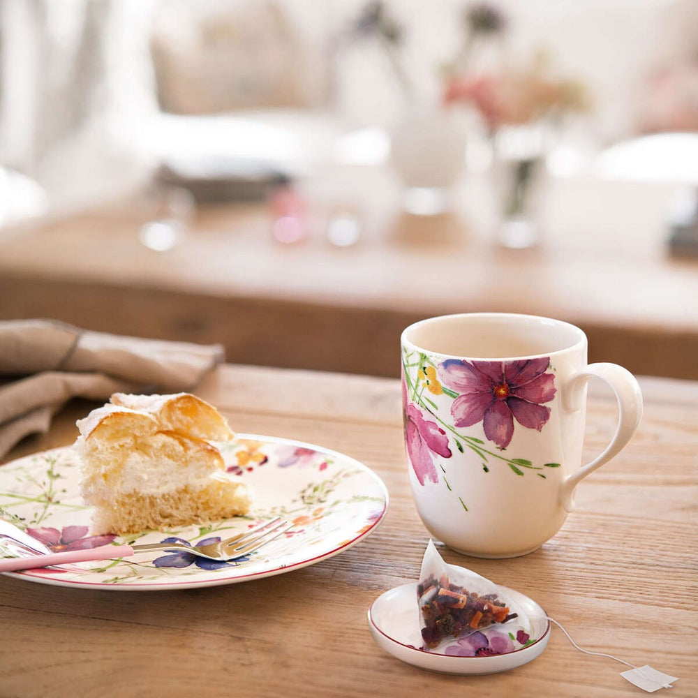 43 cl - Villeroy & Boch Mariefleur Tea Tazza Mug In Porcellana Premium - Set 6 Pz