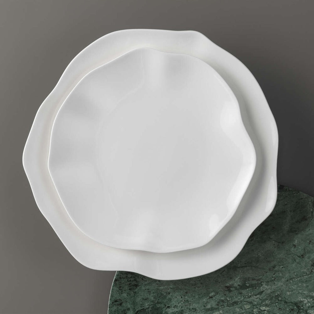 22 cm - Villeroy & Boch Pura Assiette Dessert En Porcelaine Premium - Lot de 6 Pièces