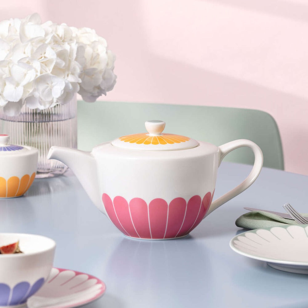 1.2 L - Villeroy & Boch Fleur Théière En Porcelaine Premium