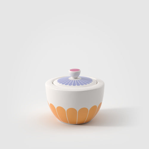 9.9 cm - Villeroy & Boch Fleur Marmeladenglas-Zuckerdose aus Premium-Porzellan