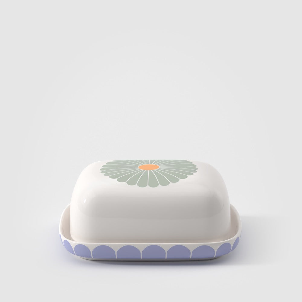 14.8 x 12.3 cm - Villeroy & Boch Fleur Butter Dish In Premium Porcelain