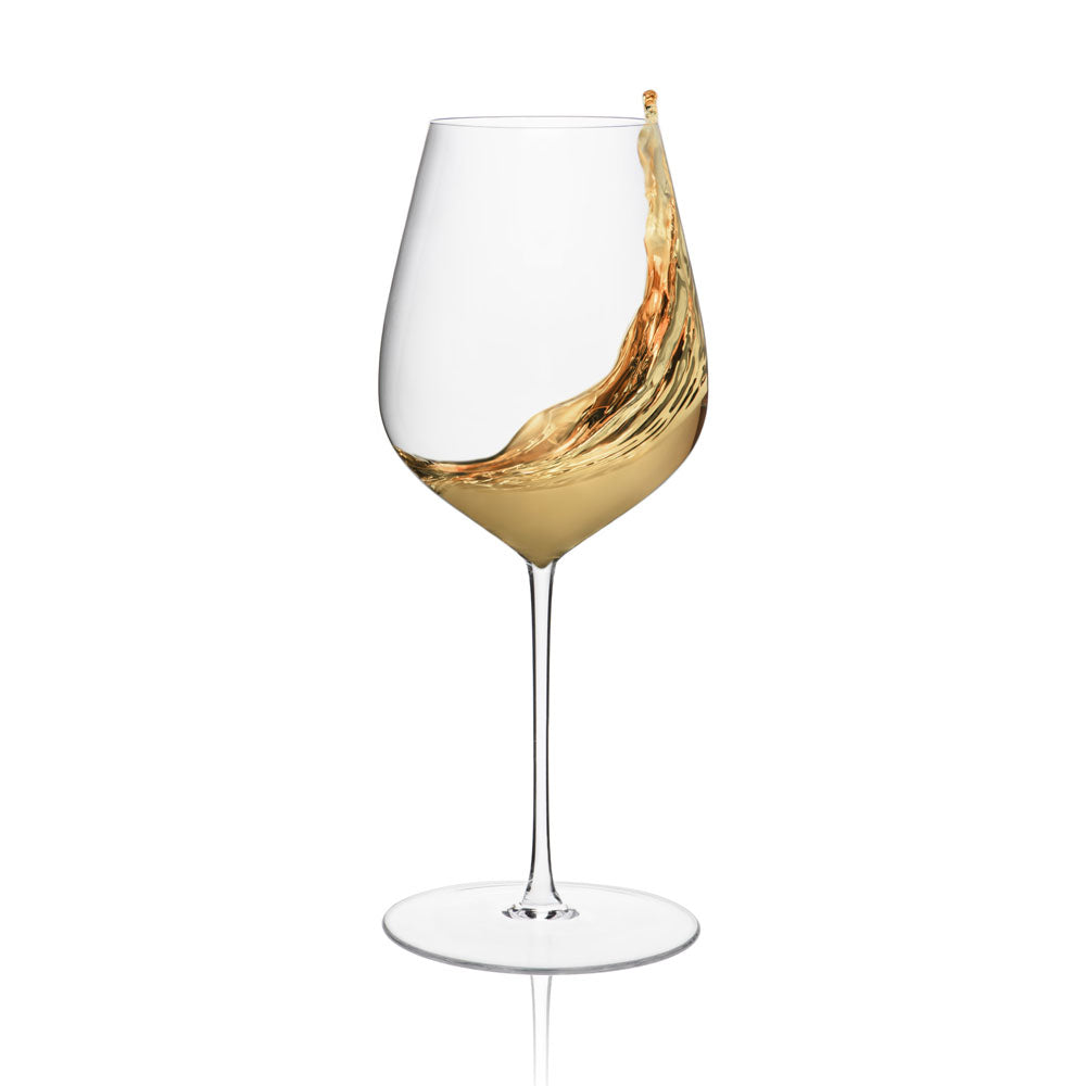44 cl - Rona Arte Copa de vino blanco de vidrio transparente Set de 2 pz