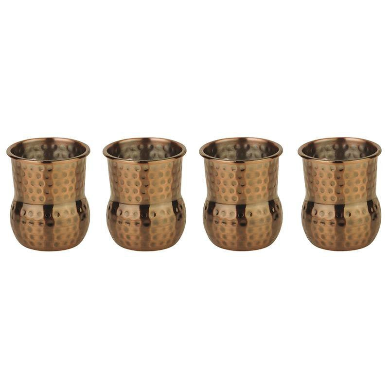 6 Cl Paderno Mug Julep Verre À Cocktail En Acier Inoxydable Lot de 4 Pièces
