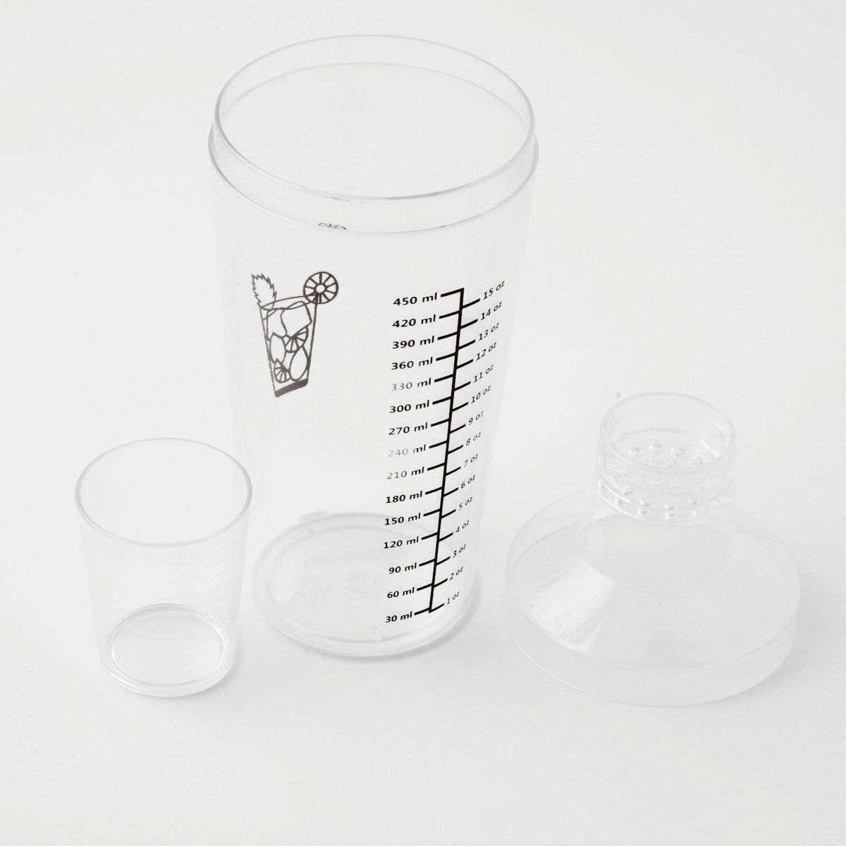 66 Cl Paderno Bar Happy Hour Long-Drink-Shaker aus Edelstahl