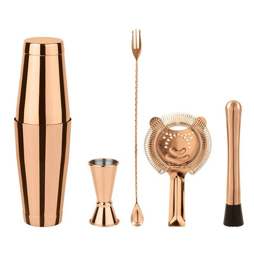 Paderno Boston Mixology-Set Aus Edelstahl Set mit 5 Stück