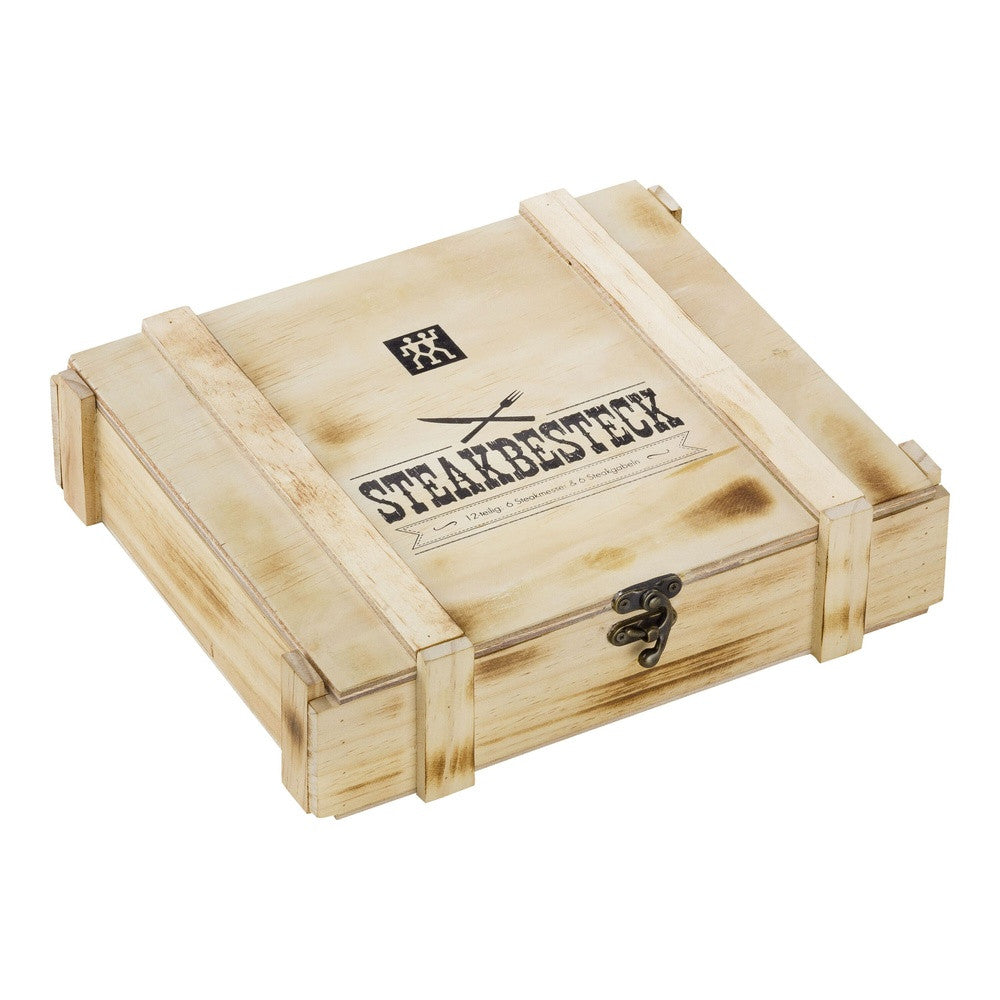 Zwilling Specials Set Cubiertos Bistec En Acero Inoxidable Con Estuche De Madera