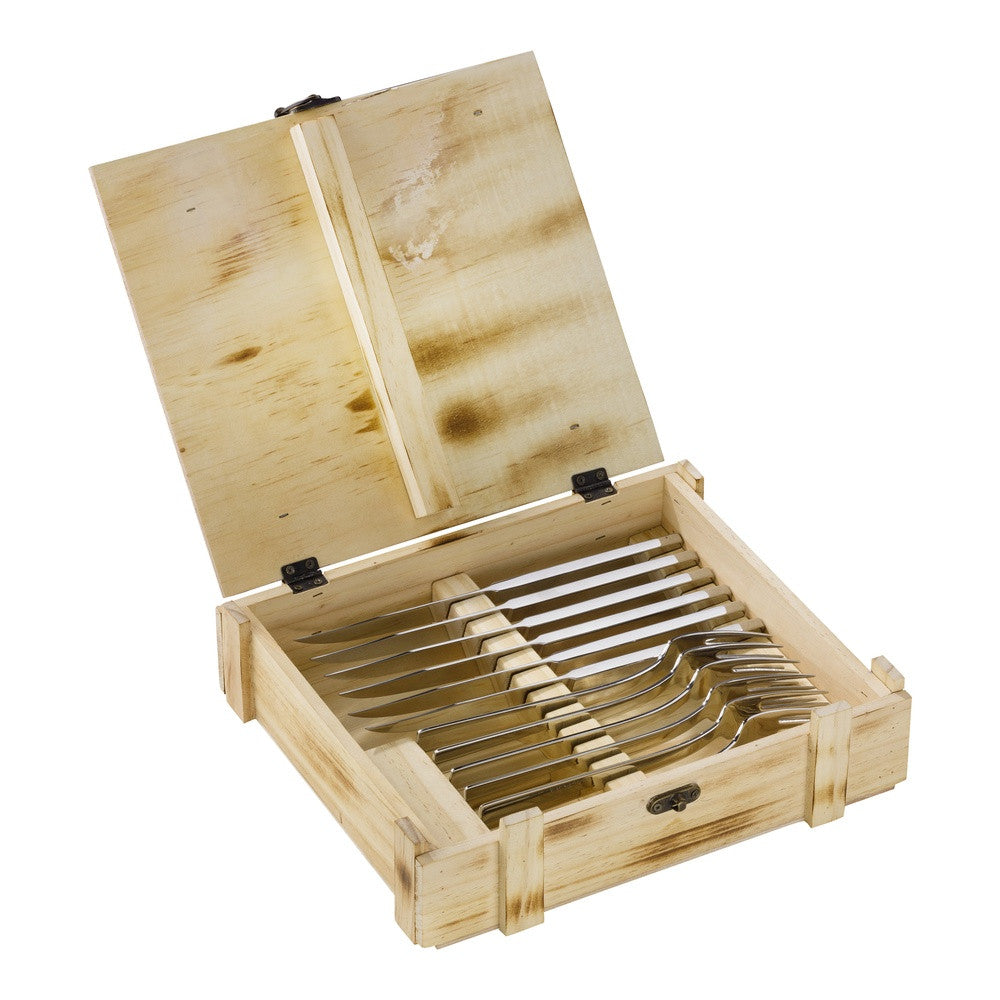 Zwilling Specials Set Cubiertos Bistec En Acero Inoxidable Con Estuche De Madera