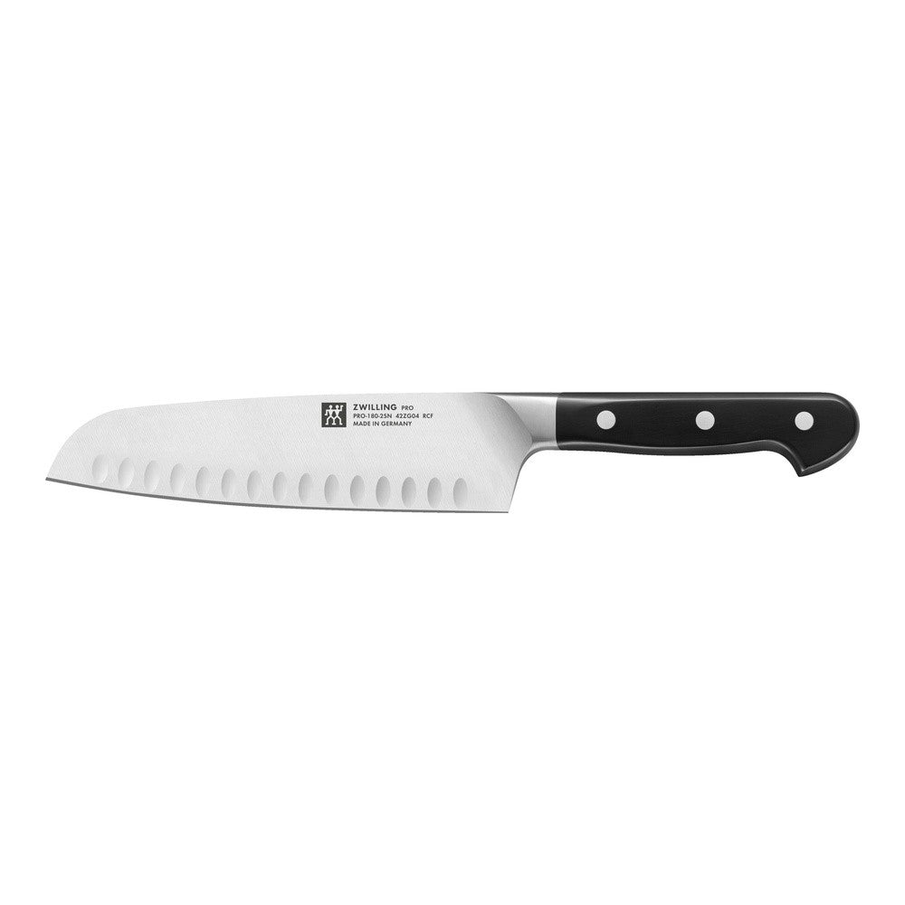 18 cm - Zwilling Pro Coltello Cucina Santoku Alveolato In Acciaio Inox