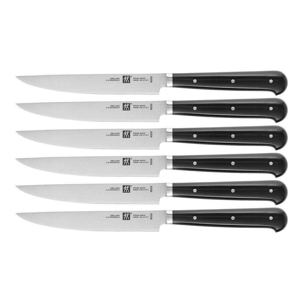 Zwilling Steak-Set Steak Knife with Razor Blade in Stainless Steel - Set of 6 Pcs
