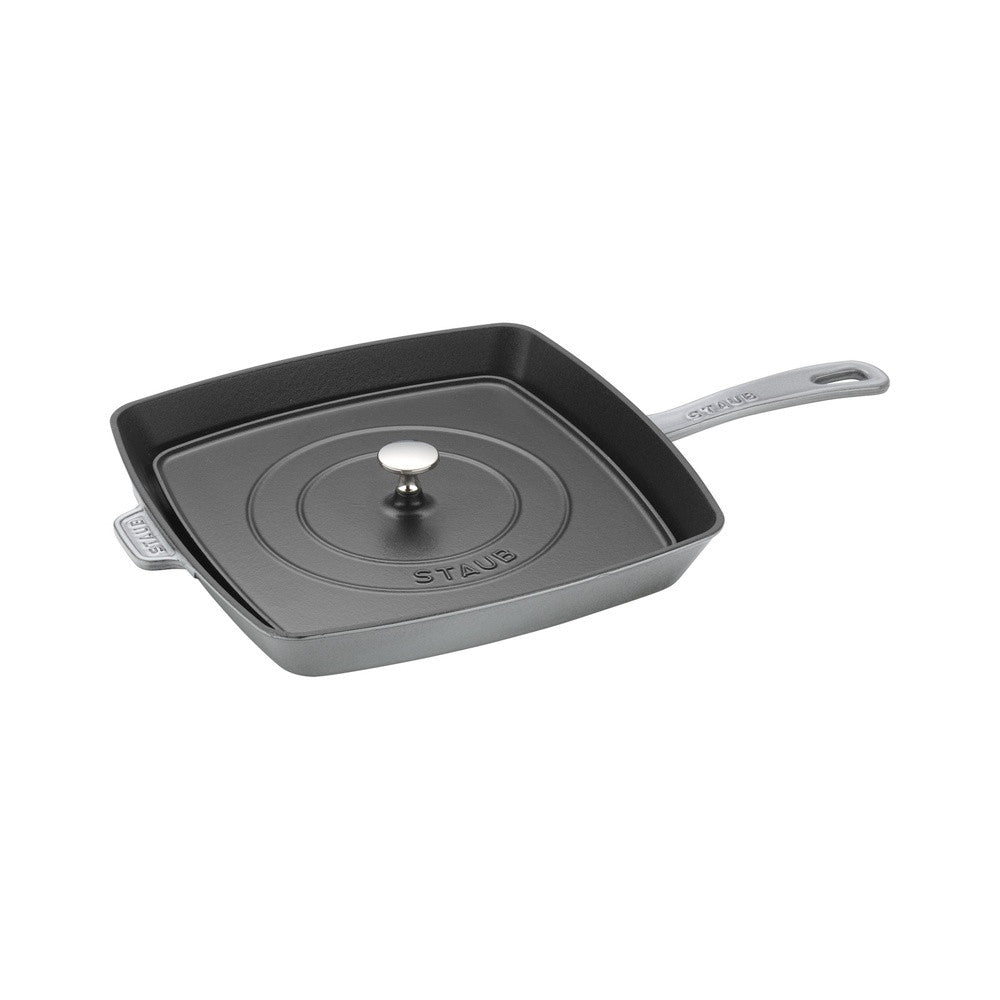 30 cm - Staub Grill Pans Bistecchiera Quadrata In Ghisa