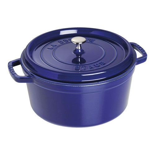 28 cm - Staub Cocotte Casseruola Rotonda In Ghisa Smaltata