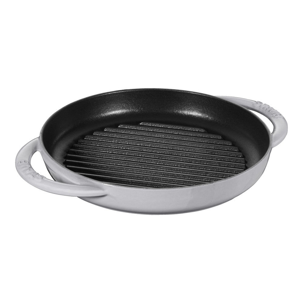 23 cm - Staub Grill Pans Bistecchiera Rotonda In Ghisa