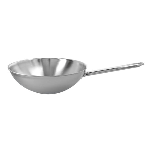 Demeyere Apollo Wok mit flachem Boden aus Edelstahl 18/10