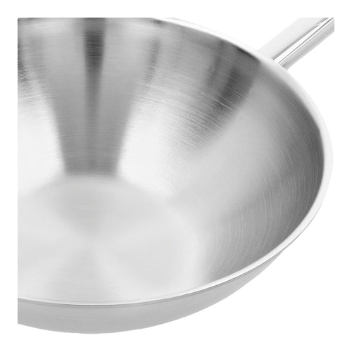 Demeyere Apollo Wok mit flachem Boden aus Edelstahl 18/10