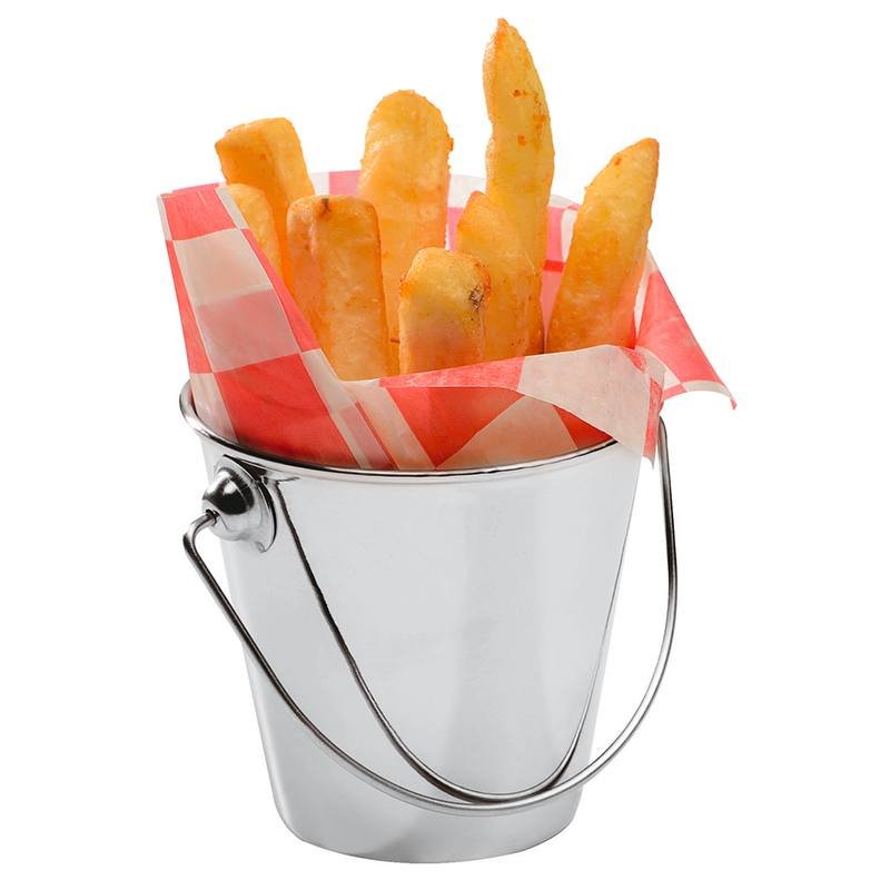 9 Cm Paderno Tableware Buffet And Display Snack-Eimer aus Edelstahl