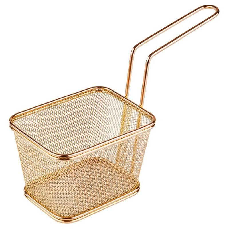 13X10 Cm Paderno Tableware Buffet And Display Cestello Porta Snack In Acciaio Inox