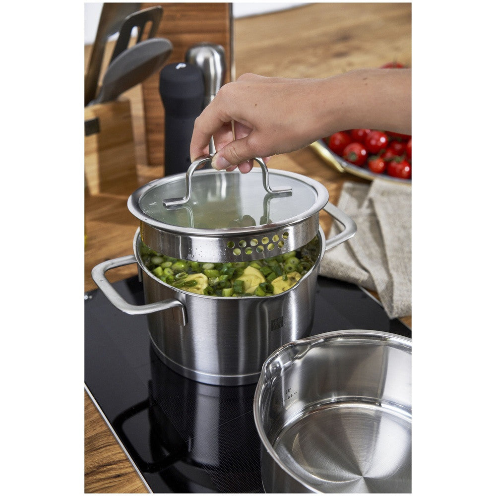 Zwilling TrueFlow Batteria Di Pentole In Acciaio Inox - Set 4 Pz