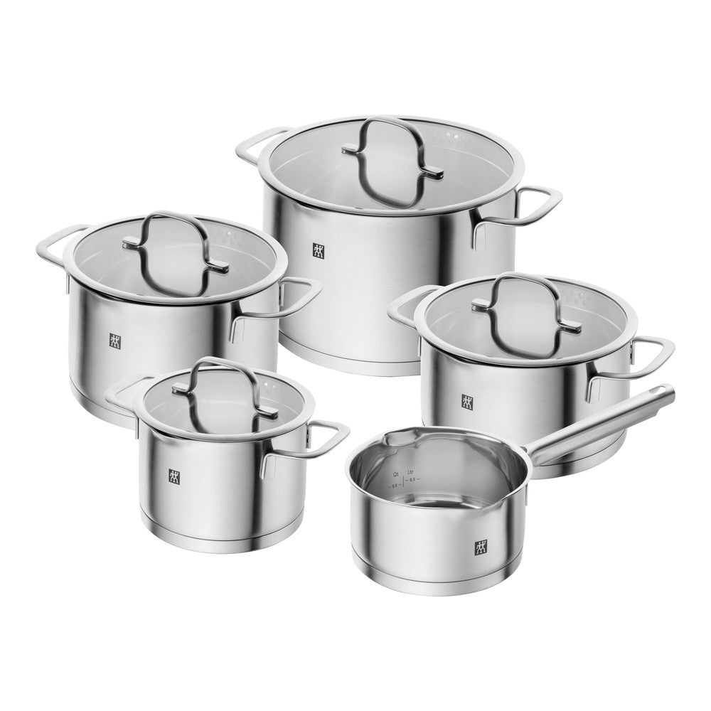 Zwilling TrueFlow Batteria Di Pentole In Acciaio Inox - Set 5 Pz