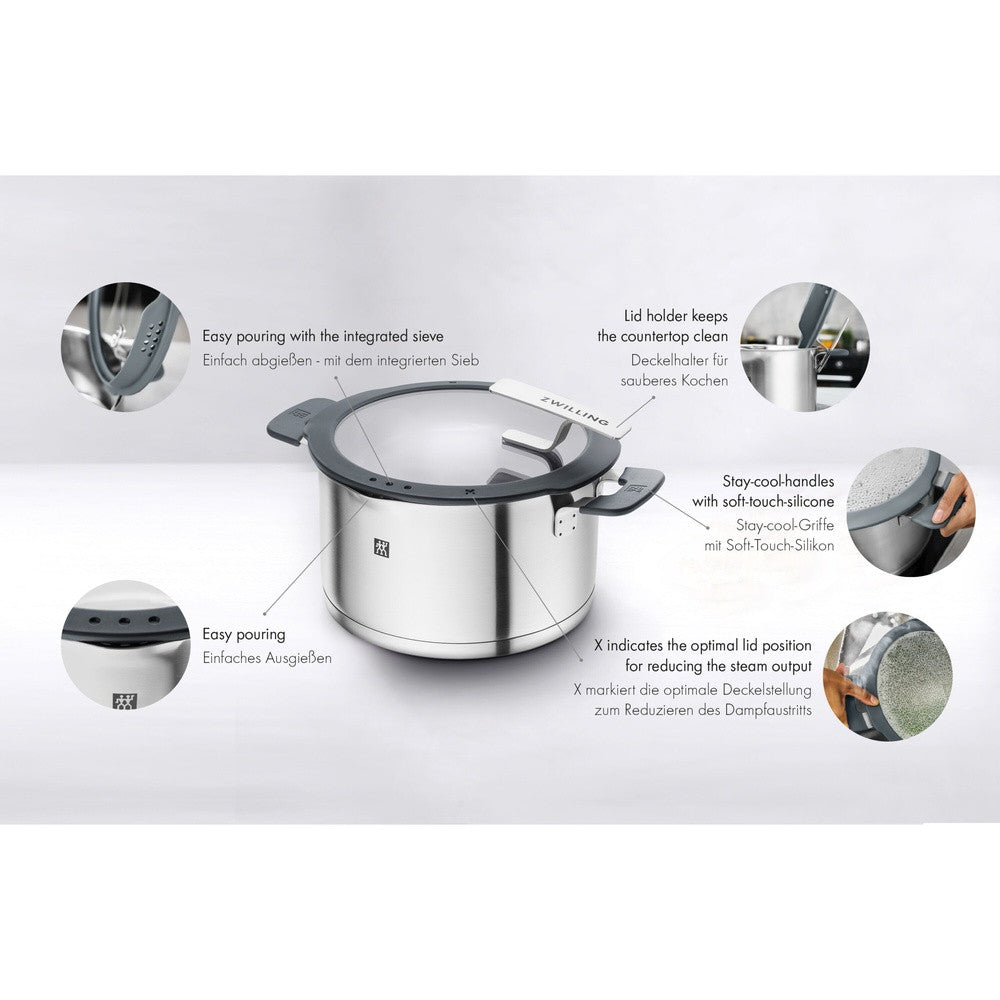 Zwilling Simplify braadpanset in roestvrij staal - set 5 stuks