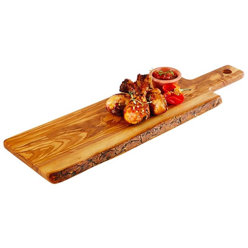 44X20 Cm Paderno Tableware Buffet And Display Plateau avec poignée en bois d'olivier