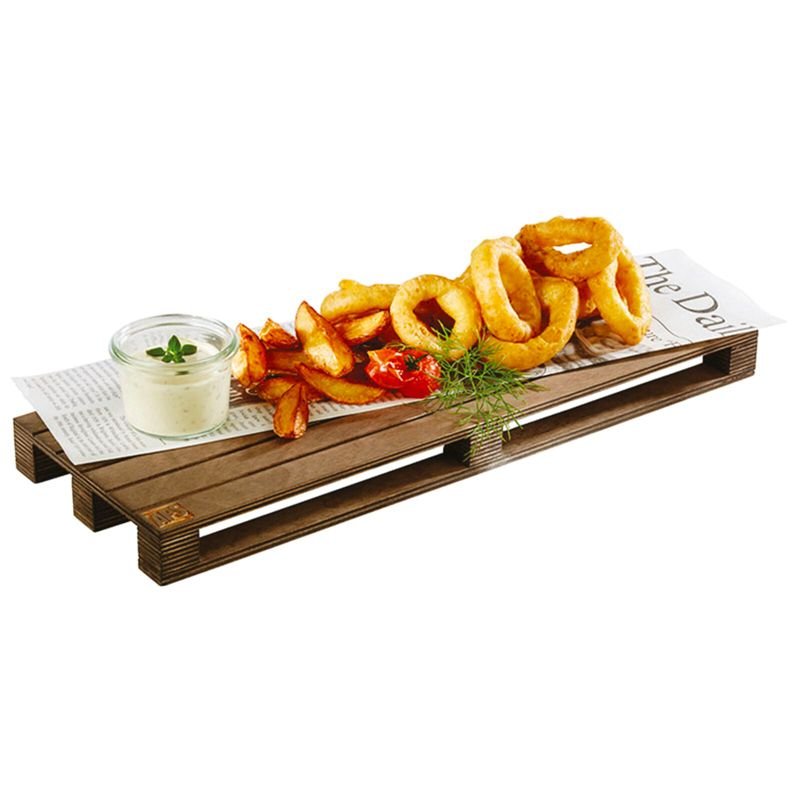 40X15 Cm Paderno Tableware Buffet And Display Mini Pedana Plateau en bouleau