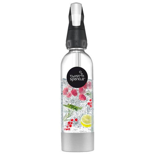 1 Litro Paderno Twist N Sparkle Siphon à soda en acier inox