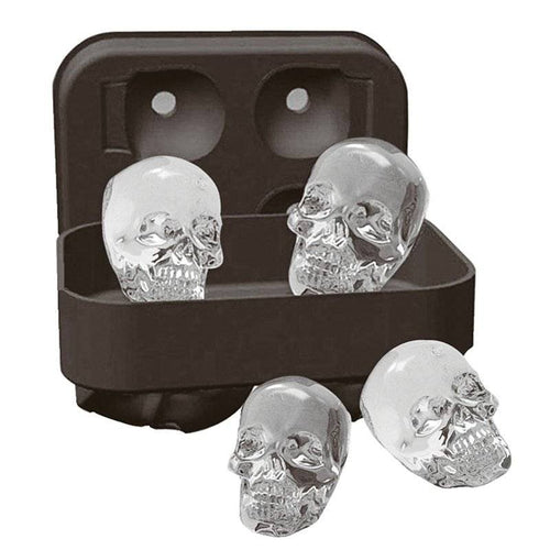 4 Moules Paderno Moule crâne glace rectangulaire en silicone
