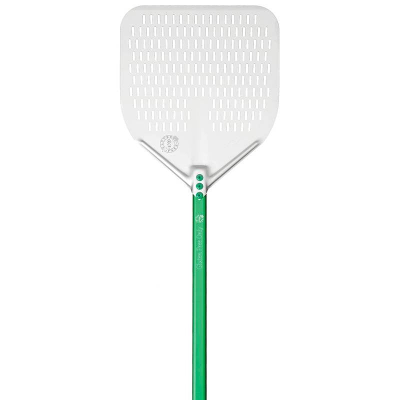 Paderno Perforated Square Pizza Peel in Anodised Aluminium
