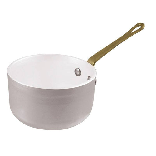 10 Cm Paderno Miniature Mini casserole haute en aluminium avec manche laiton