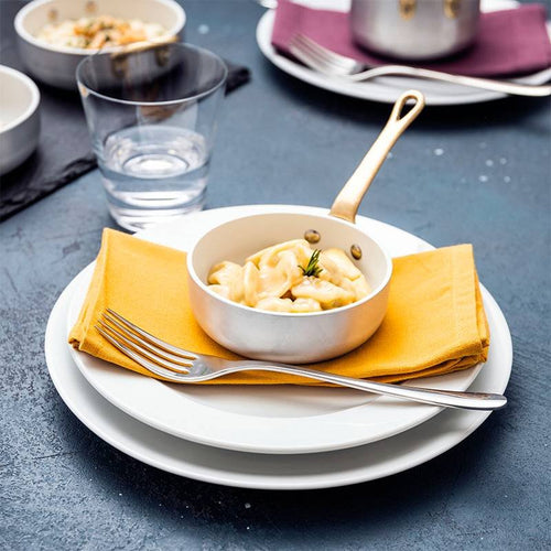 10 Cm Paderno Miniature Mini casserole basse en aluminium avec manche laiton