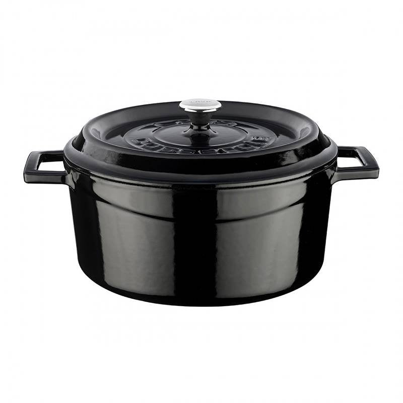 24 Cm Paderno Round Enameled Cast Iron Saucepan