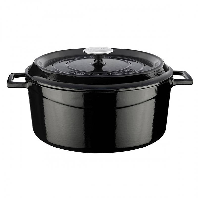 28 Cm Paderno Casseruola Rotonda In Ghisa Smaltata
